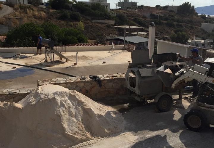 Μόνωση ταράτσας στην περιοχή Κερατέα, από το συνεργείο New Home Constructions
