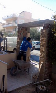 Τοποθέτηση επένδυση πέτρας από το συνεργείο New Home Constructions τηλ 210-2481000
